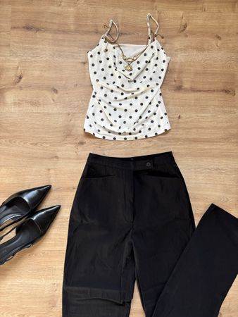 pantalon vintage noir Lady Fashion, taille 36