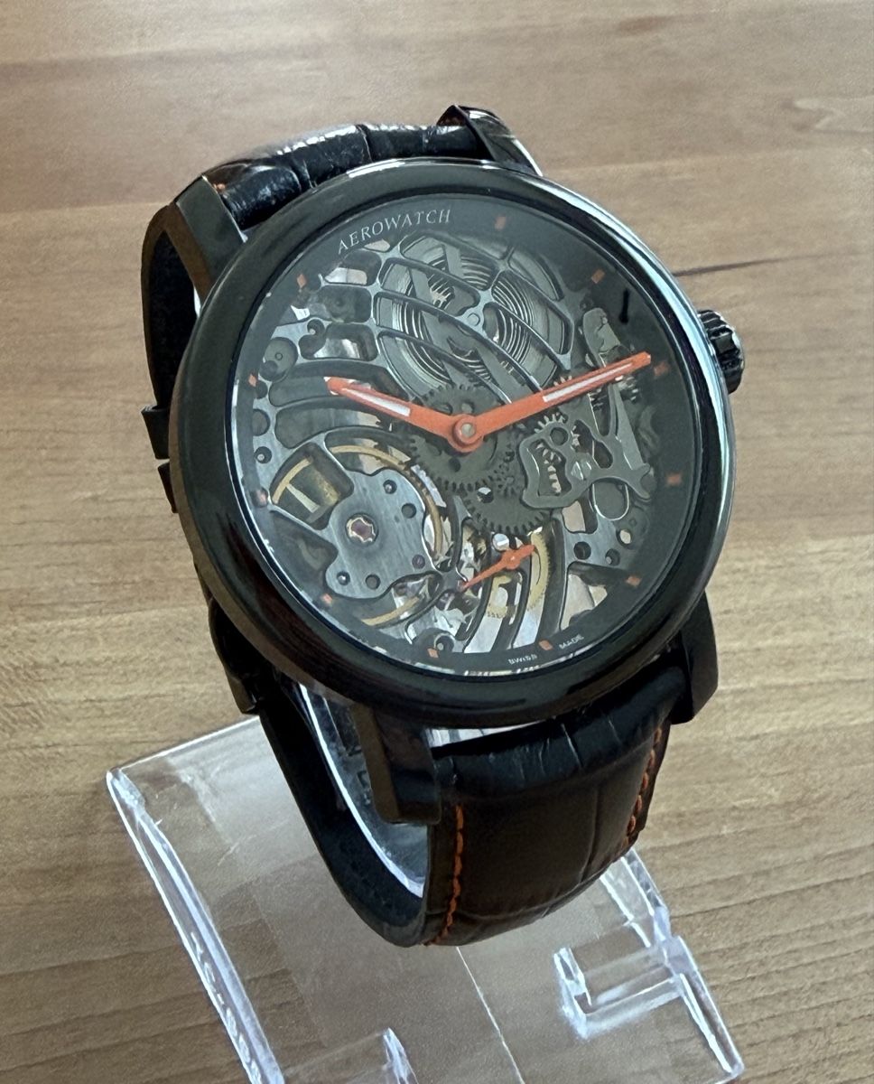 Aerowatch Orologi: Aerowatch Skeleton Handaufzug 45mm – Usato da Embrach venduto da watchesandlighters 2