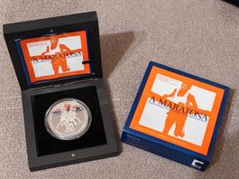 Une piece commemorative Maratona Portugal Argent