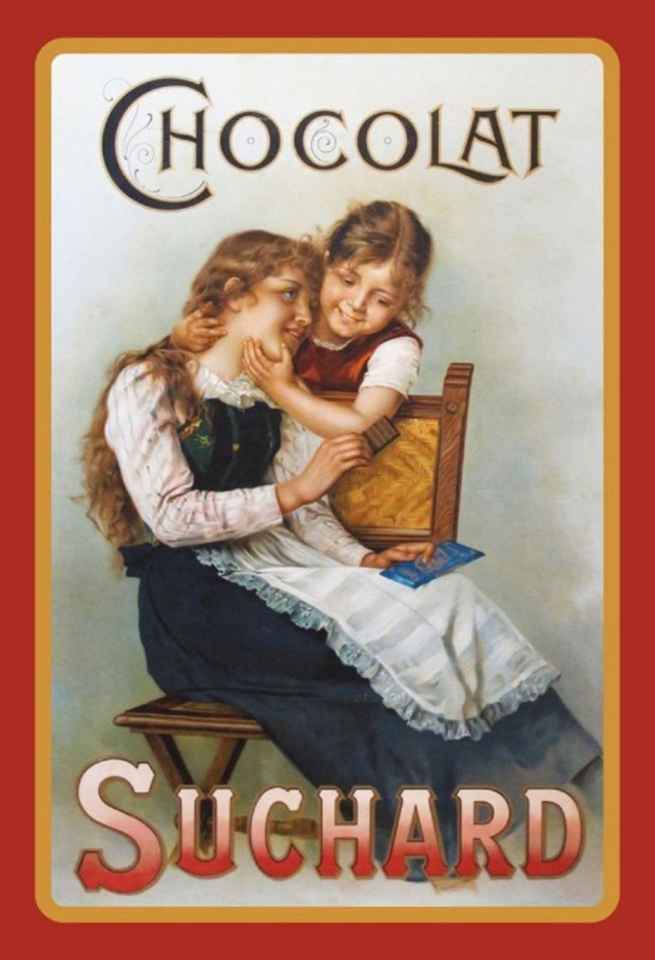 Suchard Insegne: Blechschild-CHOCOLAT SUCHARD – Nuovo e nell'imballaggio originale da Rupperswil venduto da big-one-sale