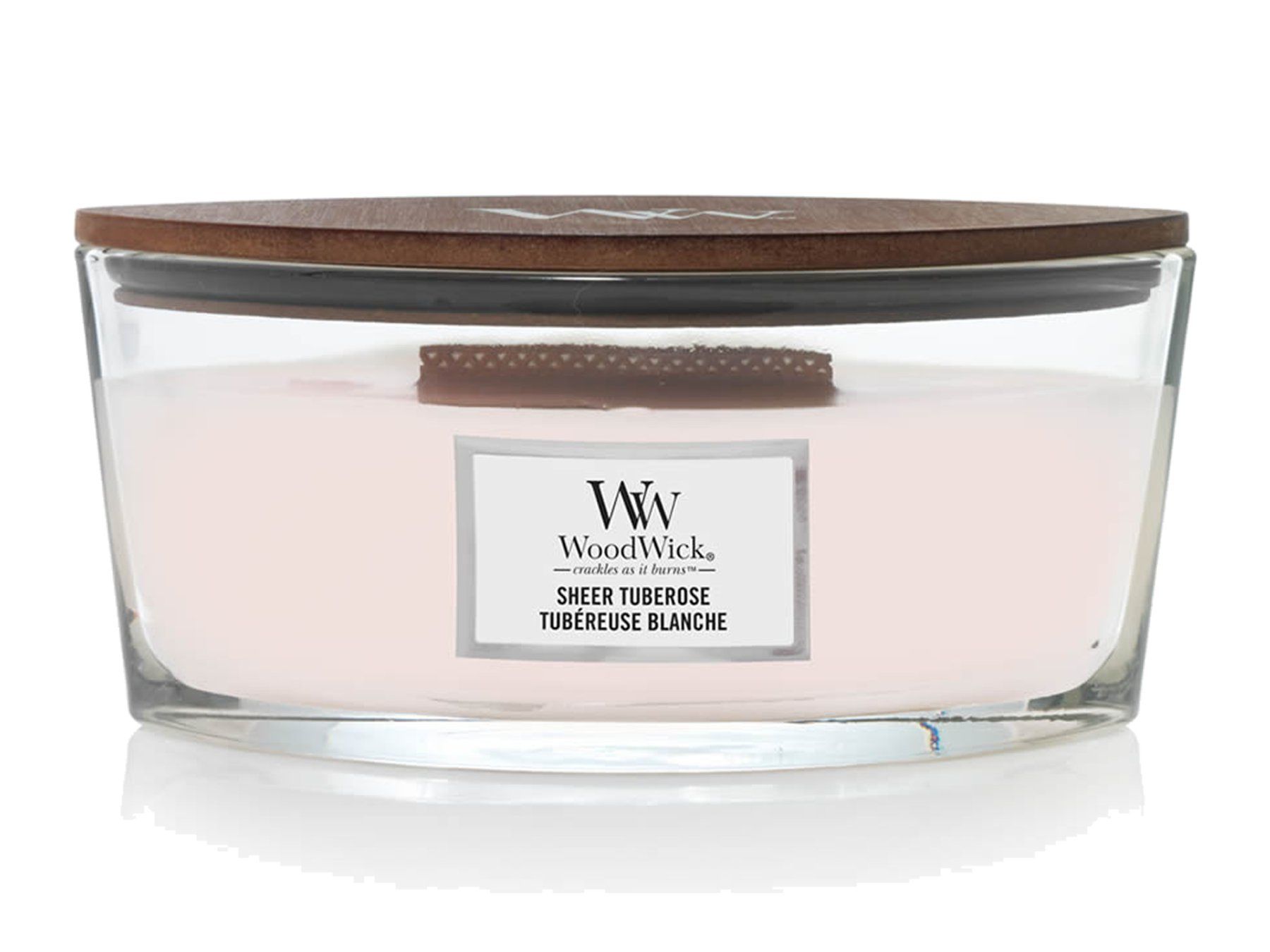 Yankee Candle Candele: WoodWick Sheer Tuberose Ellipse – Nuovo e nell'imballaggio originale da Langwiesen venduto da rtWebshop 2