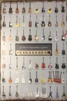 Blechschild verschiedene Gitarren Guitar Akustik Elektro