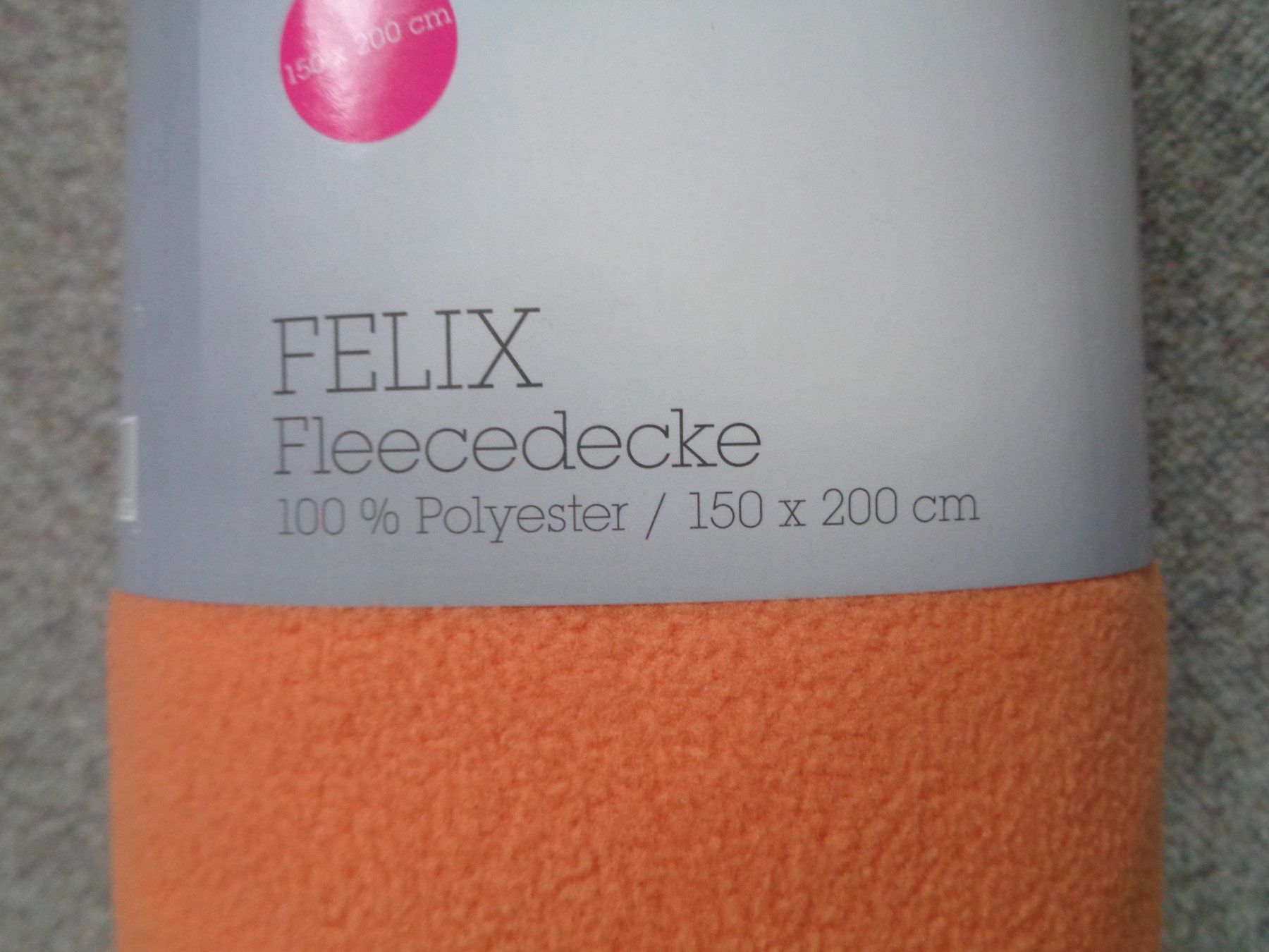 Coperte: Fleecedecke orange (150x200cm) – Nuovo e nell'imballaggio originale da Langenbruck venduto da Gumsi 1