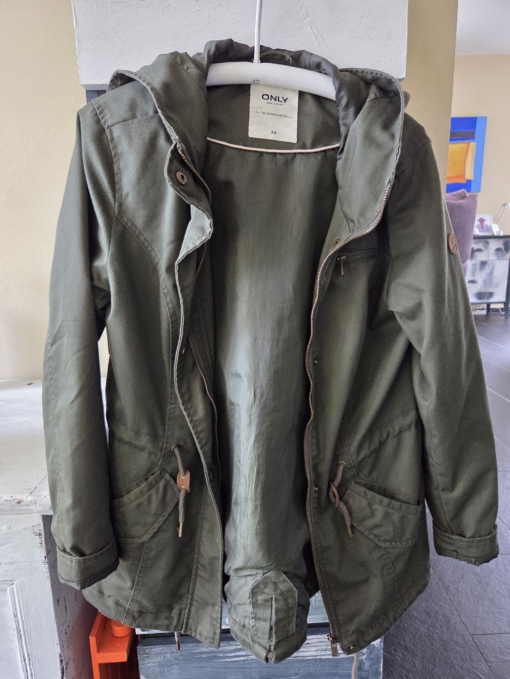 Only Giacche: Only Übergangsjacke, Khaki, Grösse M – Usato da Gebenstorf venduto da pryt5412 1