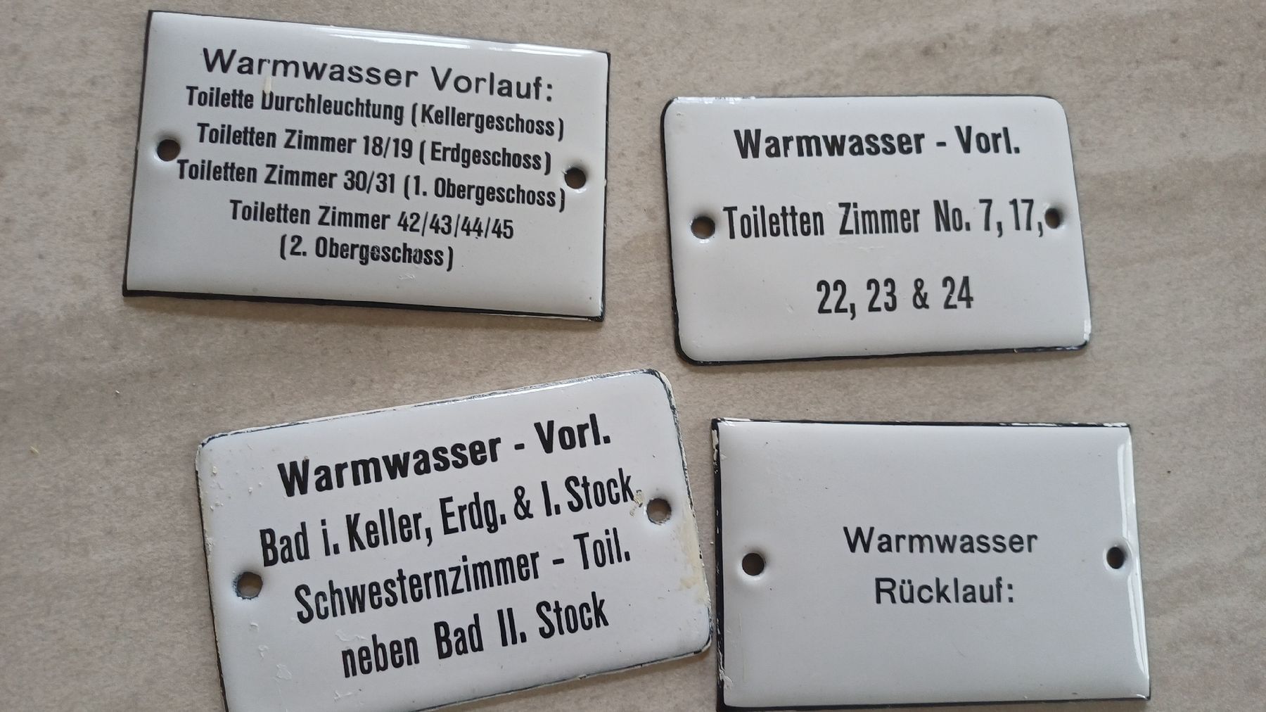 Ecriteaux: 17 Antike Email Schilder  – D'occasion à Flawil par Naphtali 3