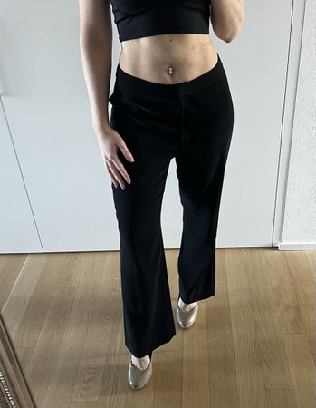 Elegante Stoffhose Essential Gr. 40 schwarz Büro Businesshos
