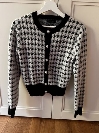 Cardigan Guess schwarz weiss Grösse M