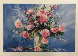 Roche  "Bouquet de Fleurs"    Farblithographie