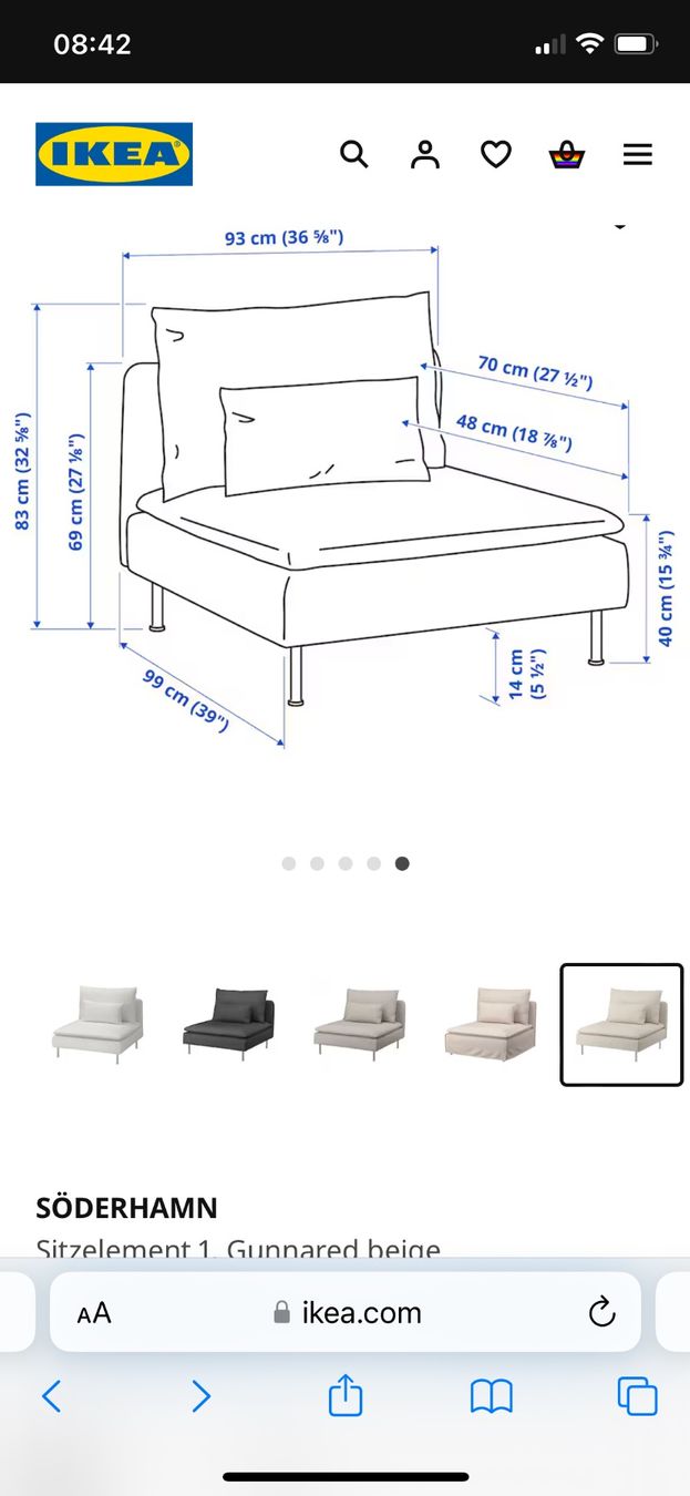Ikea Sessel: SÖDERHAMN Sessel,  IKEA – Gebraucht aus Zug von lou_nx8t 3