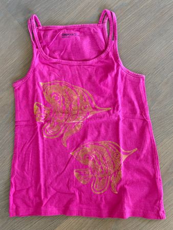 Pinkes Top mit Print, Kids Gap, Grösse 128-134