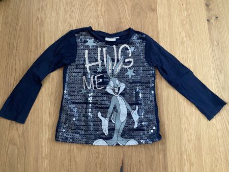 Bugs Bunny Shirt Pailletten Gr. 110 🐰