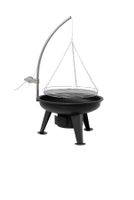 +Bbq  Toro Schwenkgrill mit Kurbel 64 cm, Holzkohle Grill