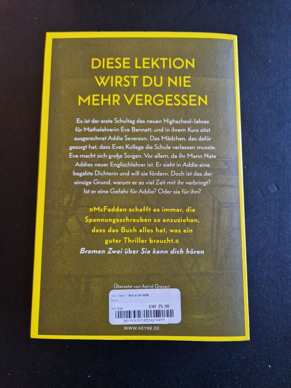 Livres: Der Lehrer von Freida McFadden – D'occasion à Kyburg par zei_z76d 1