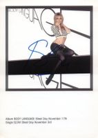 Original Autogramm von KYLIE MINOGUE auf Großfoto