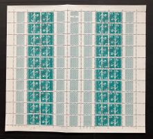Briefmarkenbogen 24.6.1968 Post 10 Rappen