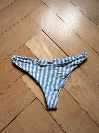 SUBDUED - Bikini Slip hellblau-weiss gestreift XS