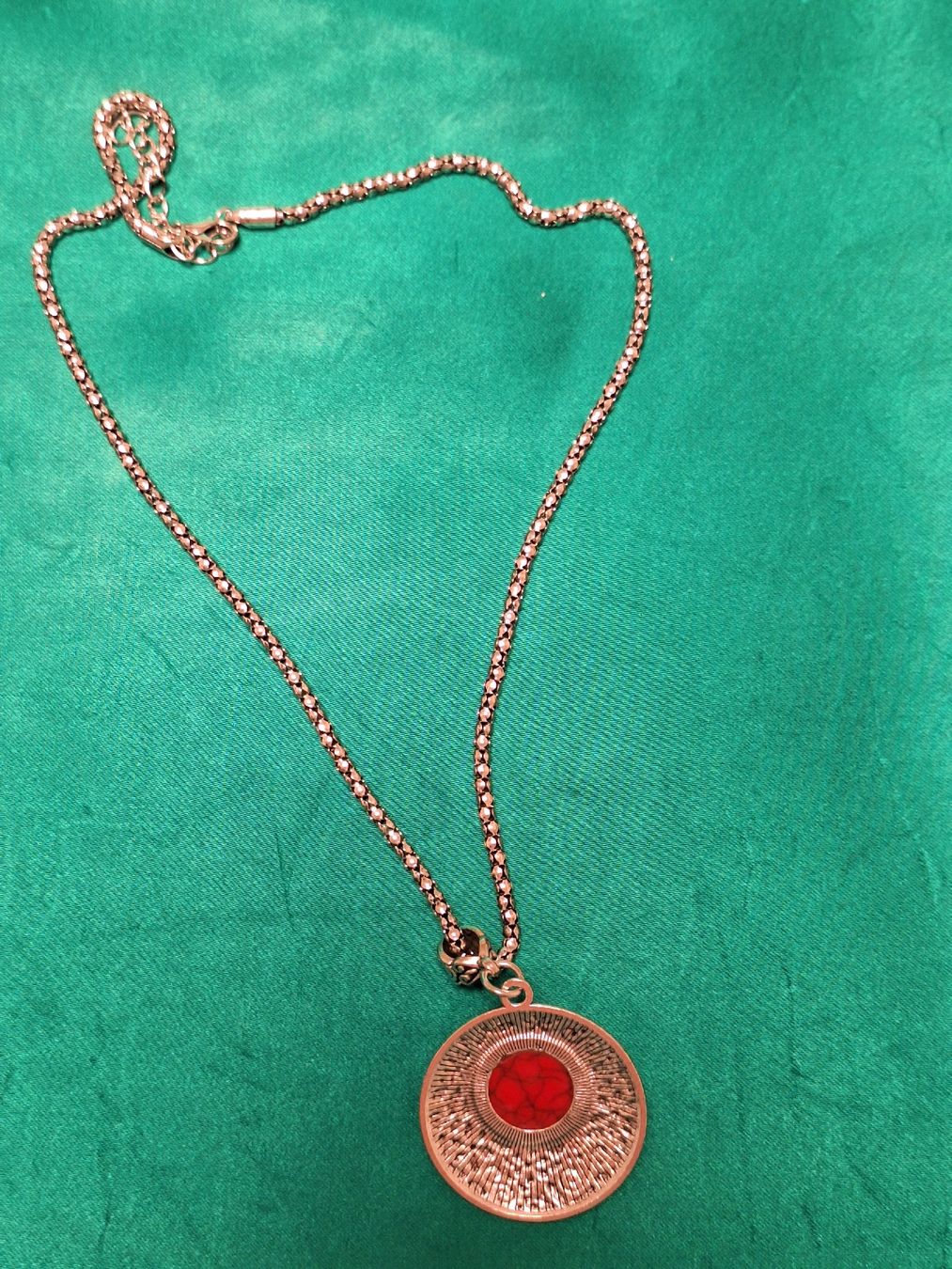 Catenine: Halskette mit roten Stein – Nuovo e nell'imballaggio originale da Döttingen venduto da DuHaiduc 1