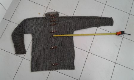 Kettenhemd aus FEDERSTAHL! Mittelalter (made in switzerland)