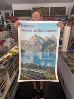 Vintage Poster Schweiz SBB Historic Gotthard Ae 6/6