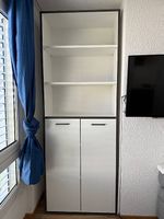 Regalkombination in Weiss/Grau