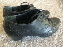 Medicus Schnürschuhe Leder Schwarz Grösse 4 (ca. 37.5)