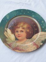 lieblicher romantischer nostalgischer Engel Deko Teller NEU