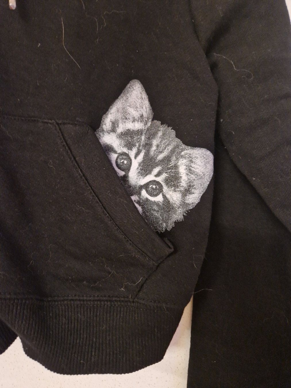 Gilets & Westen: Sweat jaquette courte détail chat taille M – Gebraucht aus Versoix von aline_b 2
