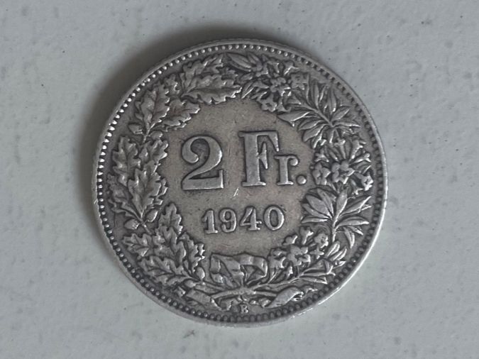 Tutti le monete: 2.- Silber 1940 – Usato da Minusio venduto da Pink222 1