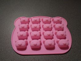 Silikonform Bärchen-Kopf, rosa