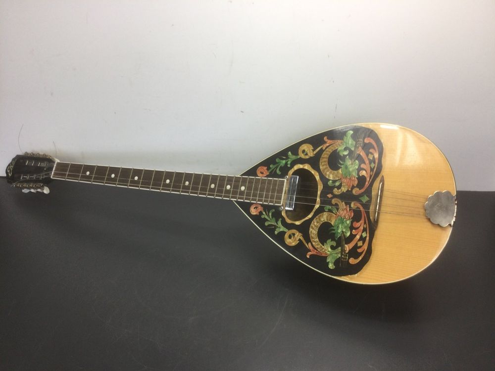 Gebrauchte Griechische Bouzouki oder Mandoline mit Motiv Kaufen auf
