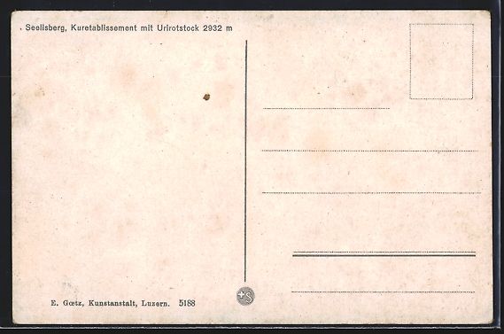Cartoline postali: Seelisberg, Kuretablissement mit Urirots – Usato da Berlin venduto da bartko-reher 1
