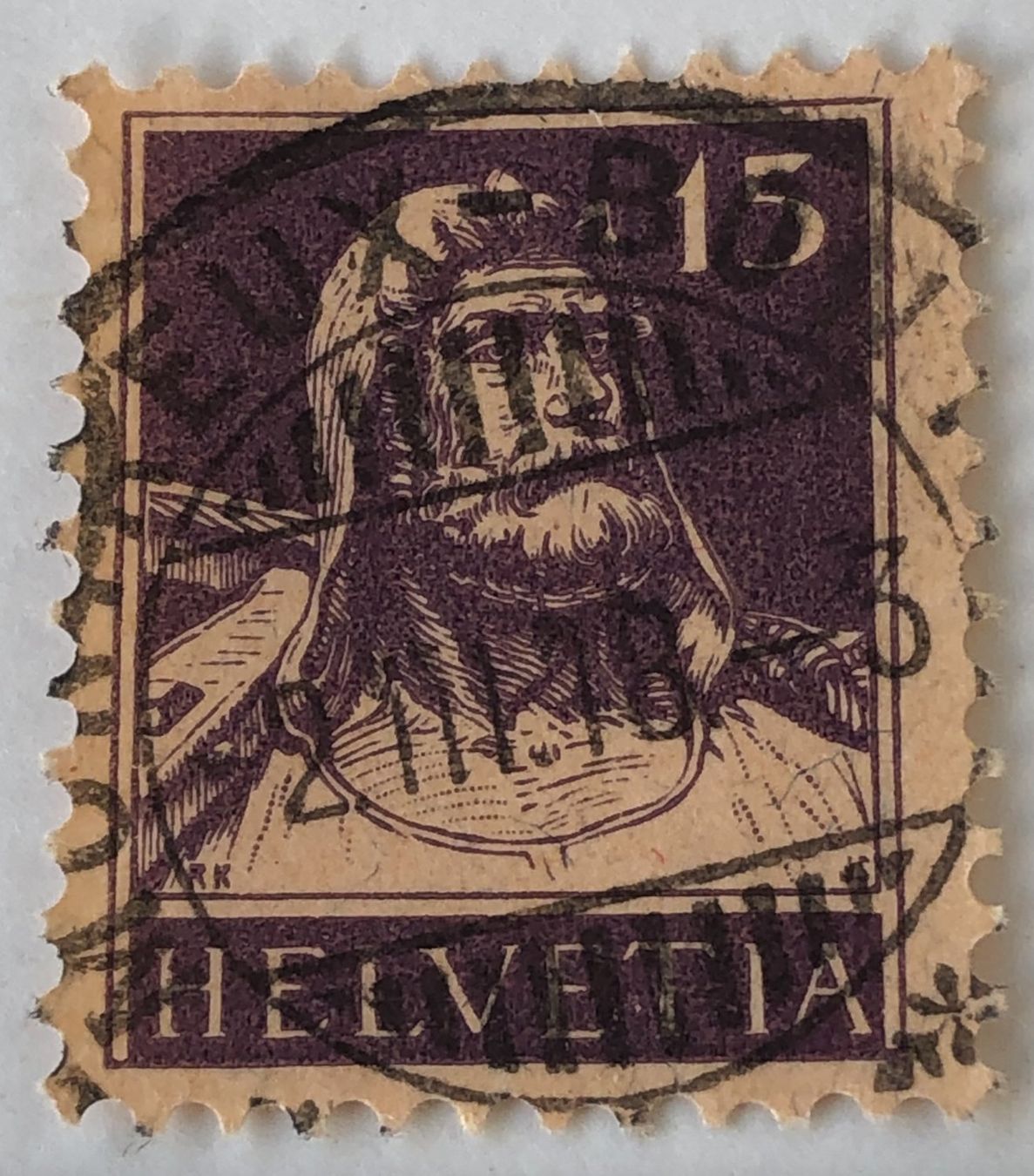 Tutti i francobolli: Nr.128 mit Vollstempel Tellbrustbild    – Usato da Aarau venduto da Billa007