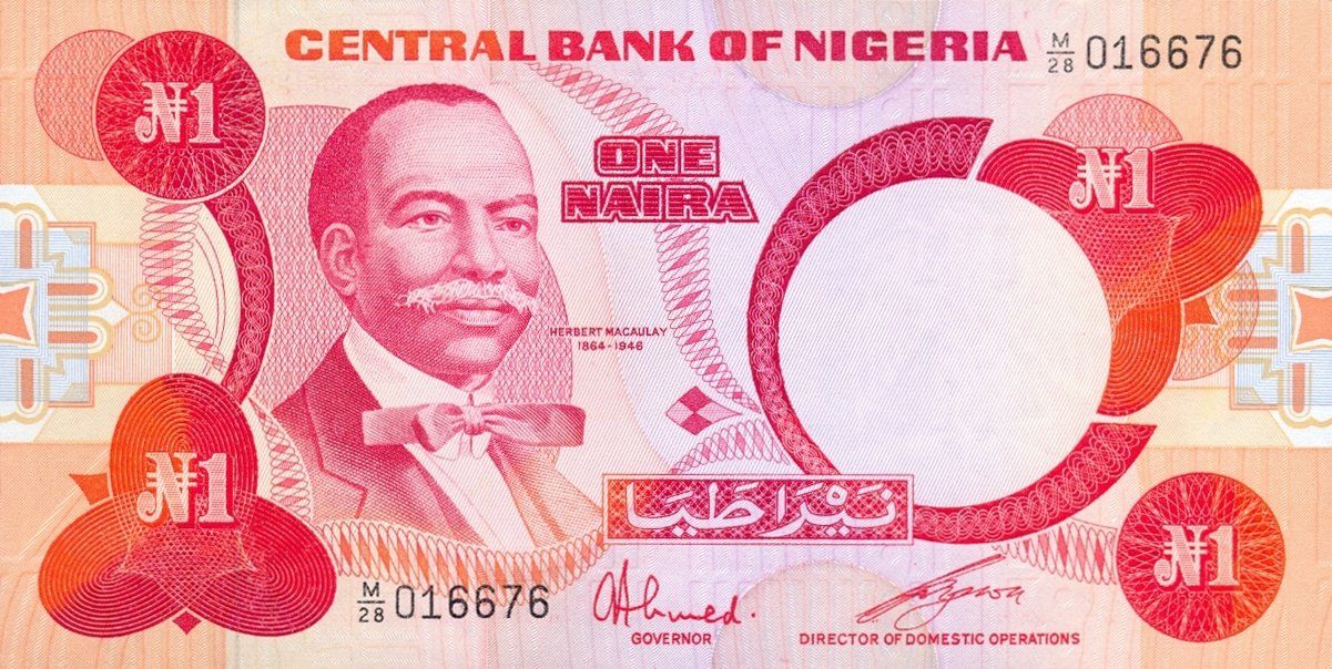 Banconote: Nigeria 1 Naira P-19c UNC – Nuovo (secondo la descrizione) da Schliern b. Köniz venduto da pizzitaxi