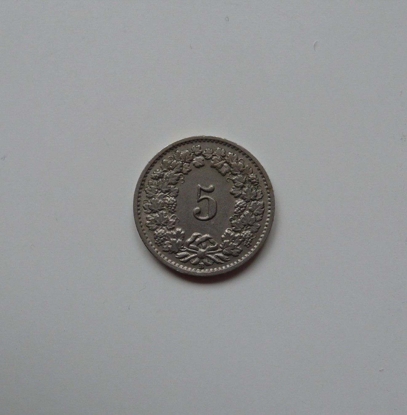 Tutti le monete: 5 Rappen 1955, vz, Nickelkupfer – Usato da Birmenstorf AG venduto da tritonius
