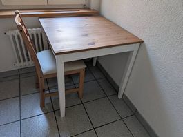 IKEA LERHAMN, table + 1 chair / Tisch + 1 Stuhl