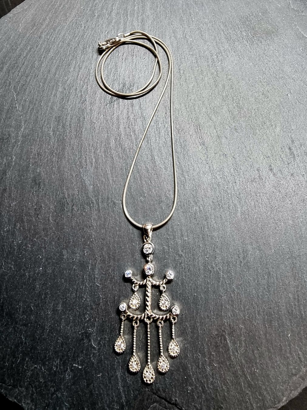 Catenine: Collier argent 925 et Zirconiums – Usato da Veyrier venduto da Leilazizou