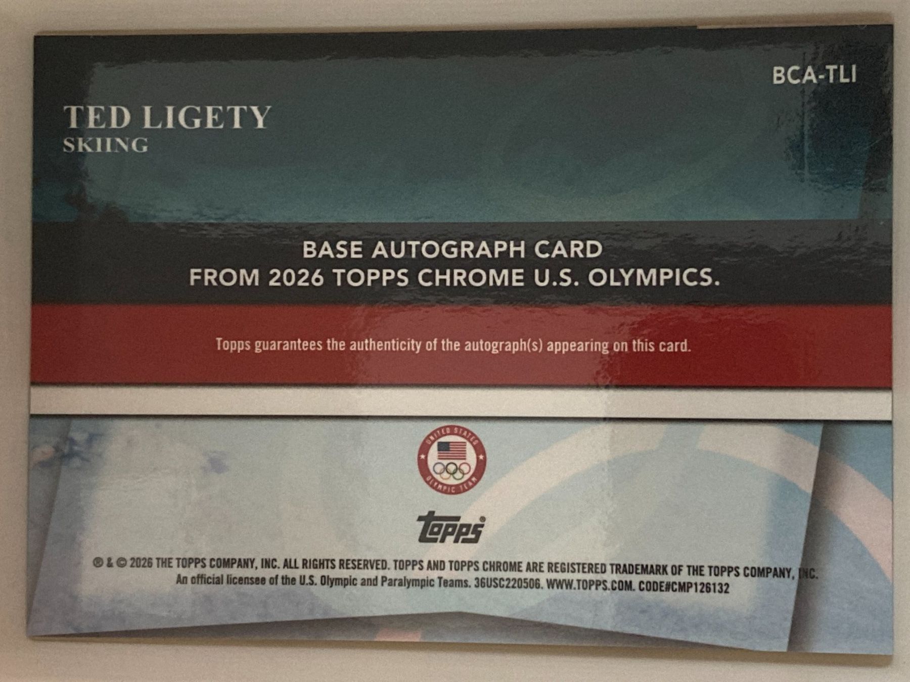 Topps Sammelbilder & Trading cards: Topps Chrome US Olympics - Ted Ligety Auto – Gebraucht aus La Tour-de-Peilz von Tyalos_Cards 1