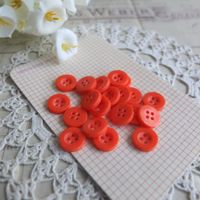 20 Knopfe orange boutons bouton