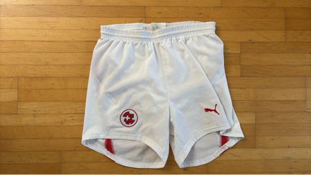 Puma Fussballshorts Schweiz weiss original Gr. S
