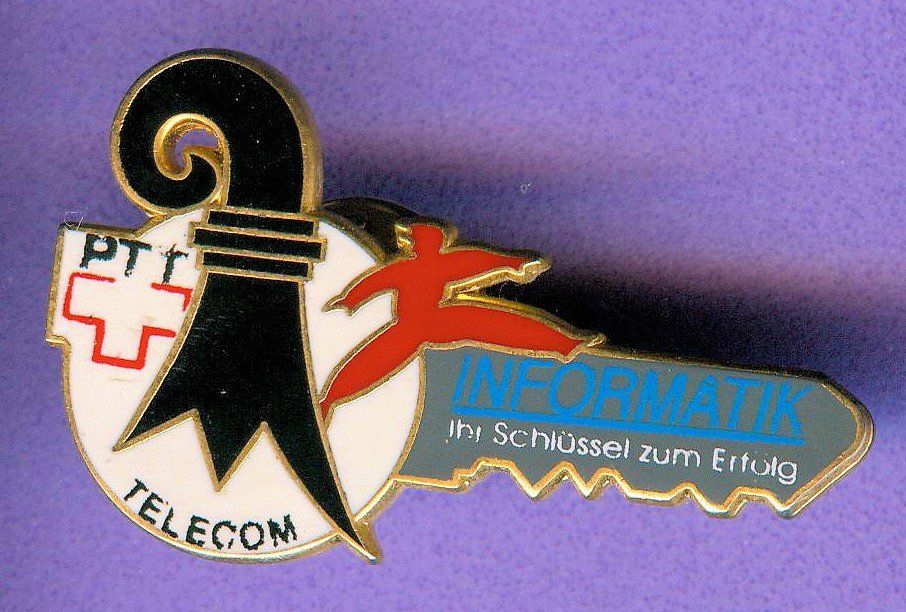 Plaketten & Abzeichen: PTT  TELECOM  Informatik Basel – Gebraucht aus Winterthur von Sammleroase