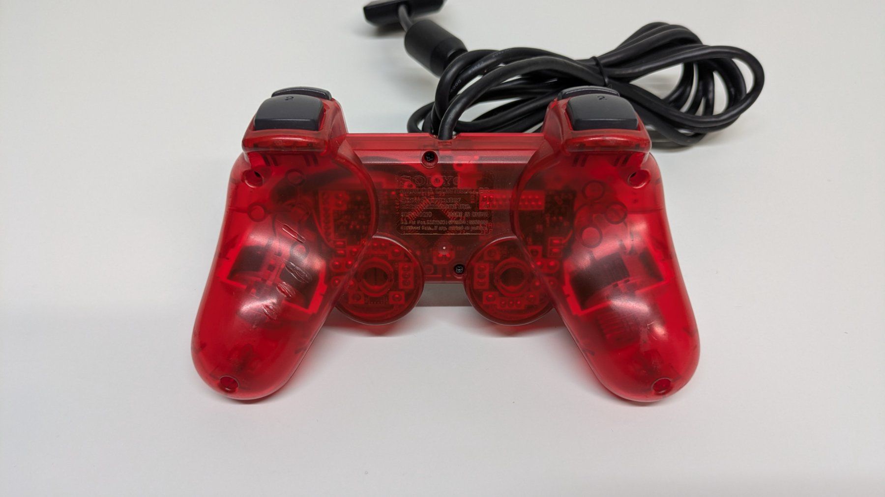 Sony Controller: Original PlayStation 2 Controller, rot-transparent – Usato da Menziken venduto da mame18 1