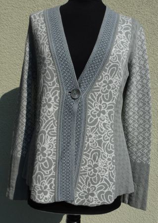 Sorgenfri Strickjacke grau Gr M 38
