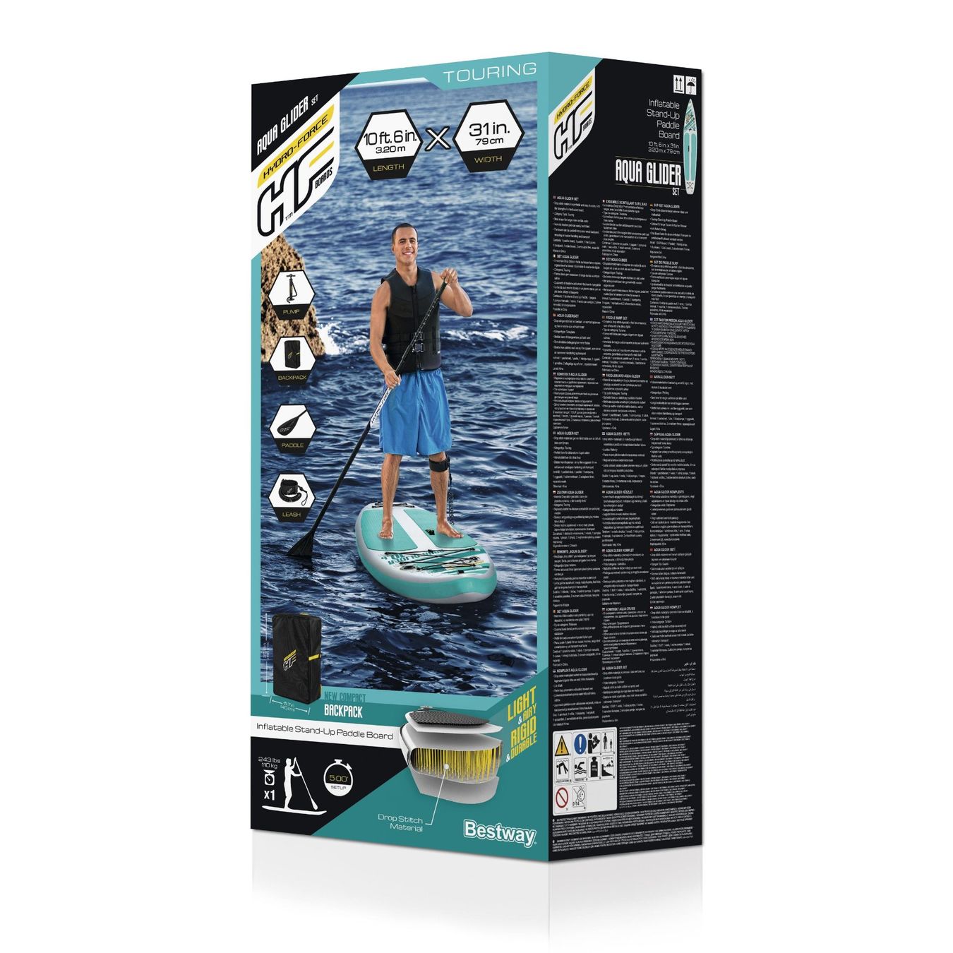 Tavole da surf e di nuoto: Stand Up Paddle AQUA GLIDER 320 cm - Gratis Versand – Nuovo e nell'imballaggio originale da Kleinwangen venduto da meinwarenkorb.ch 9