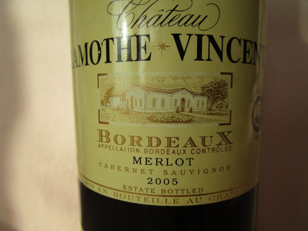 Vino: 2005 Chateau Lamothe Vincent, Bordeaux, Merlot/ IF010 – Nuovo (secondo la descrizione) da Eschenbach SG venduto da brocarte 5