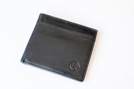 Top Zustand! Portemonnaie aus edlem Schafleder, schwarz