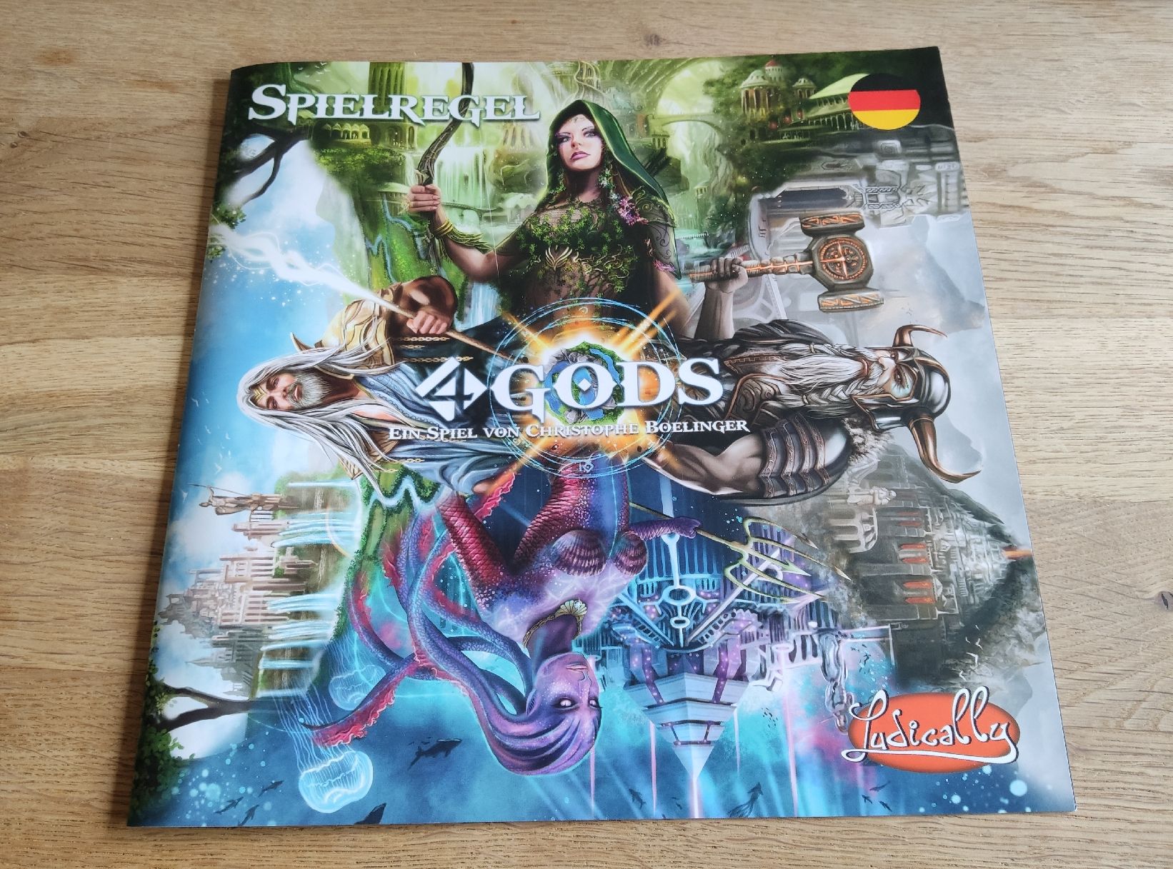 Giochi: 4 Gods - Brettspiel - Asmodee – Usato da Zofingen venduto da Justice79 7