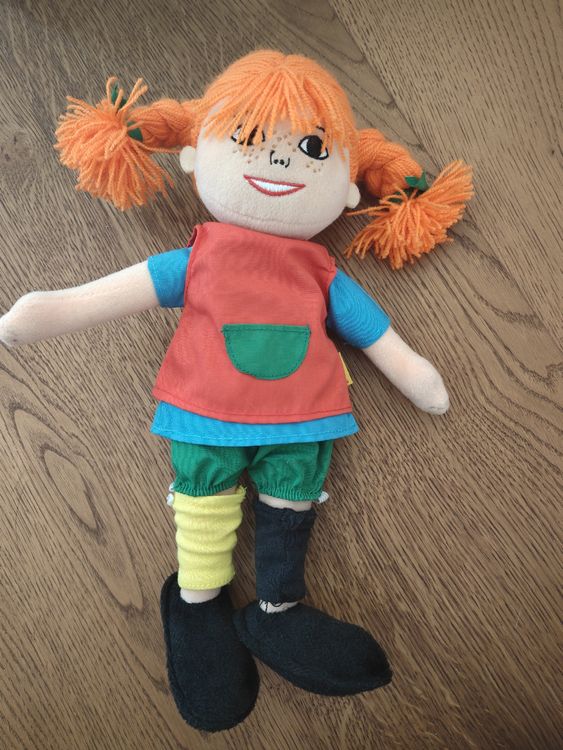 Poupées: Pippi Langstrumpf Stoffpuppe, toller Zustand für Sammler! – D'occasion à uster par colorpw