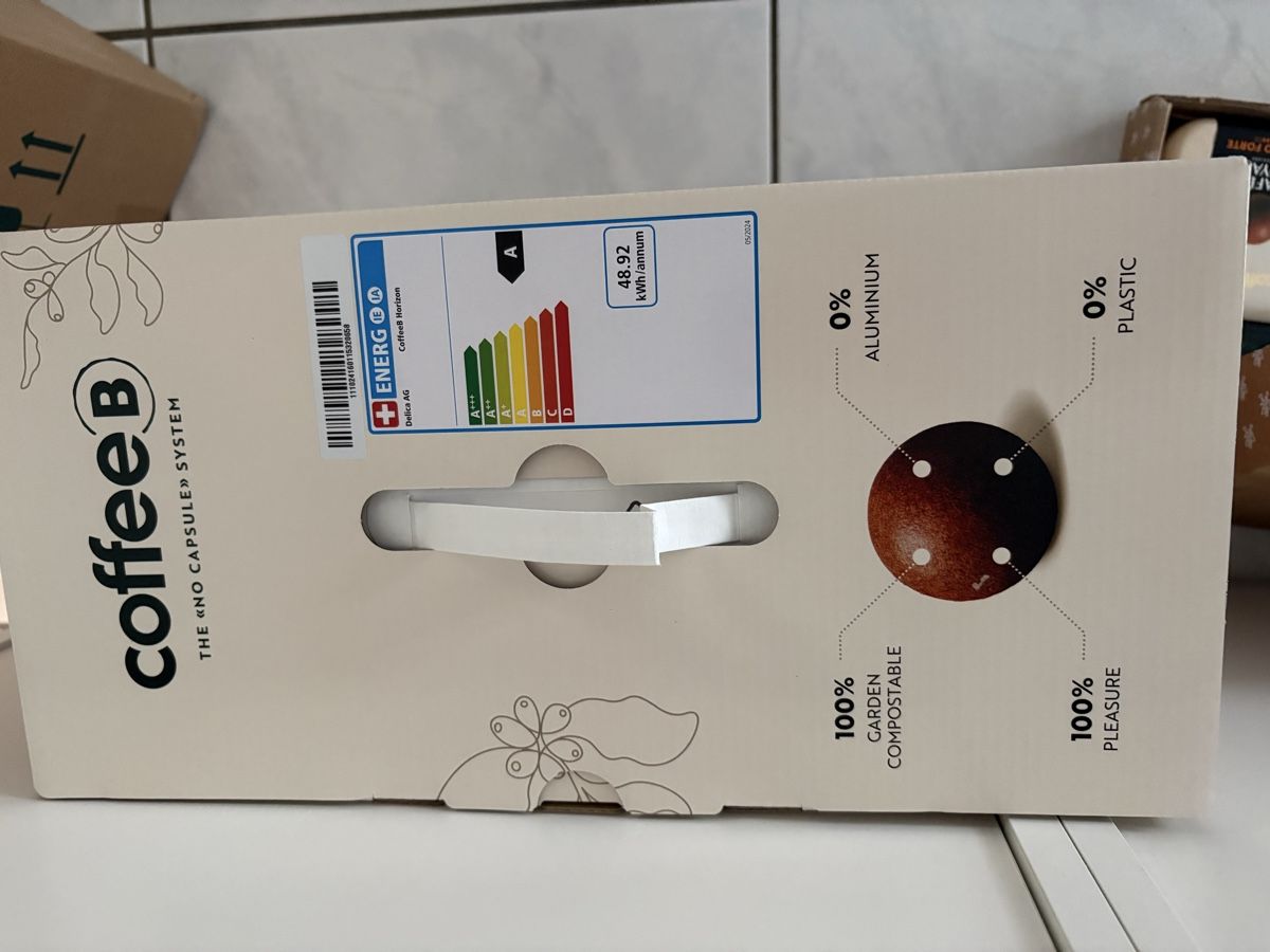 Coffee B Macchine per caffè & Macchine per espresso: CoffeeB Horizon Kaffeemaschine Grau - Originalverpackt – Nuovo e nell'imballaggio originale da Zofingen venduto da SaraMay 4