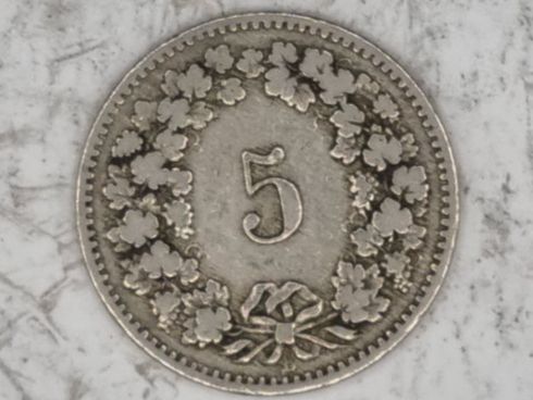 Alle Münzen: 5 rappen 1890 – Gebraucht aus Bure von chap981 1
