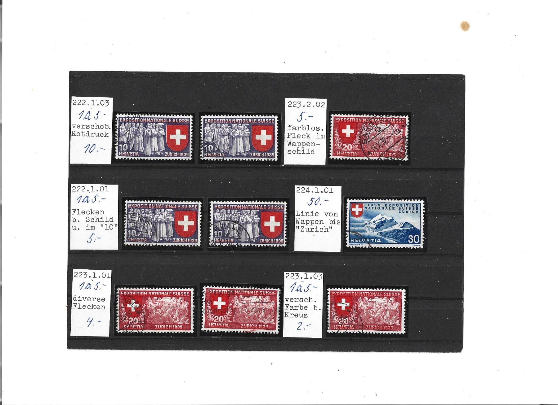 Tutti i francobolli: variétés, variétäte – Usato da Delemont venduto da toutdubon11